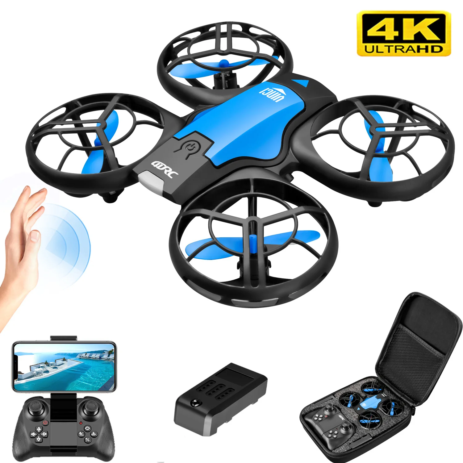 Rc Helicopter Case - V8 New Mini Drone 4K Professional